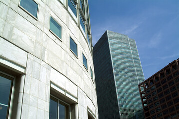 Canary Wharf River Thames London Docks Dockland Housing development