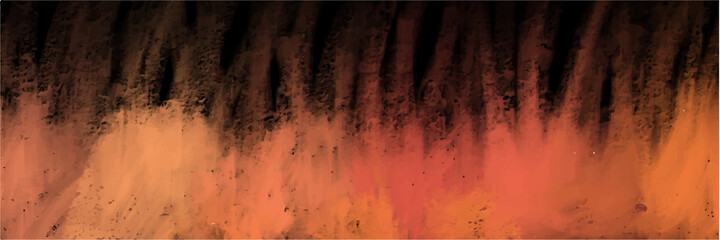 Orange watercolor background for textures backgrounds and web banners design