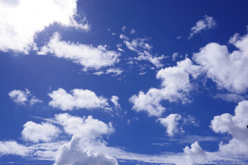 ｓｋｙ　空と雲　太陽に照らされた雲