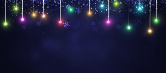 xmas lights banner