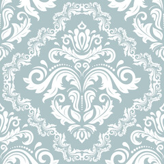 Orient vector classic pattern. Seamless abstract background with vintage elements. Orient blue and white background. Ornament for wallpaper and packaging
