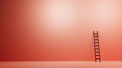 Ladder of Success, Winner, Opportunity, Inequality,  Concept for presentation, 3D illustration background