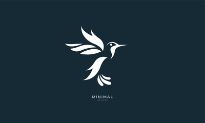 an abstract icon of a hummingbird  © iDESIGN_4U