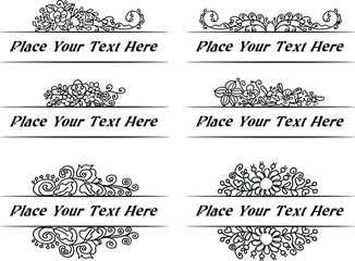 vector set: calligraphic design elements and page decoration