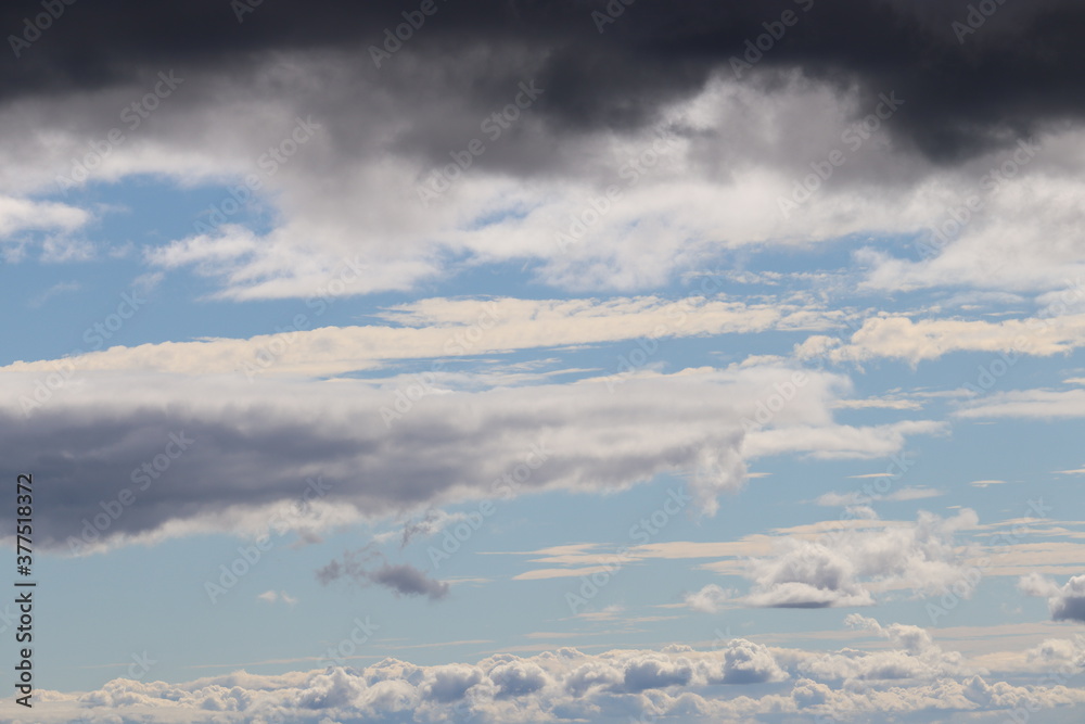 Wall mural japan's beautiful three-dimensional sky and clouds