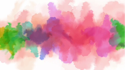 Colorful watercolor background with liquid fluid texture for background, banner
