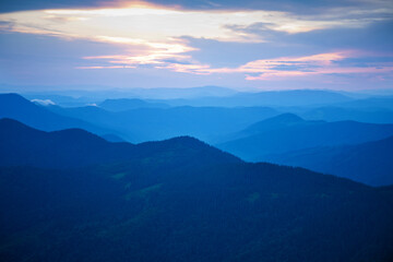 Evening in the Carpathians