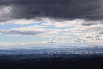 Obraz premium 日本の美しい三次元の空と雲