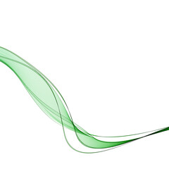 Green abstract vector wave. background for presentation. advertising banner. eps 10