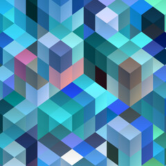 Background of geometric triangle shapes. Colorful mosaic pattern. Retro triangle corner background. eps 10