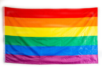 The rainbow flag, commonly the gay pride flag and sometimes the LGBT pride flag, is a symbol of lesbian, gay, bisexual, and transgender (LGBT) pride and LGBT social movements background texture