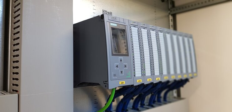 Siemens Simatic PLC controller in control cabinet