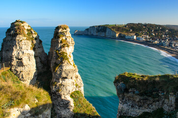 Étretat - Küste der Normandie in Frankreich