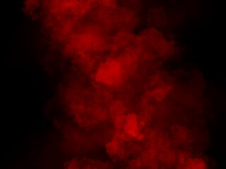 A group of red smoke rising up on a dark and black background.  Abstract background images used for scenes, backgrounds or wallpaper.  Graphics created with a tablet.