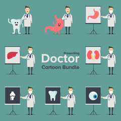 Illustration Vector Graphic of Doctor Cartoon Bundle