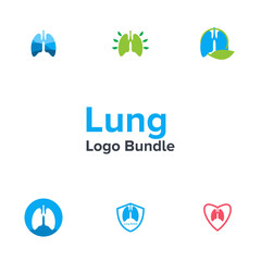 Illustration Vector Graphic of Lung Logo Bundle
