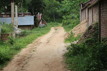 Fototapeta premium road in the village