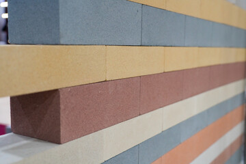 Multi colored bricks