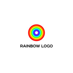Colorful Rainbow icon, graphic, symbol, logo, Vector.
