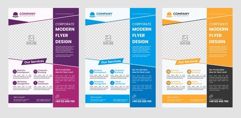 Modern Business Flyer. Flyer Design. Leaflets a4 Template. Cover Book and Magazine. Annual Report