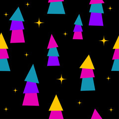 New year or christmas wrapping paper seamless pattern