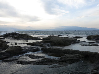 江の島の稚児ヶ淵からの眺め（富士山・相模湾・夕景）　View from Enoshima Chigogafuchi Abyss