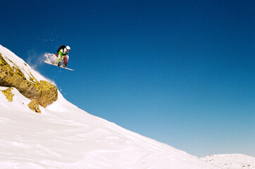 snowboarder jumping in the air