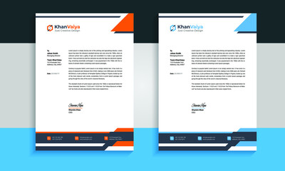 Abstract creative latterhead template