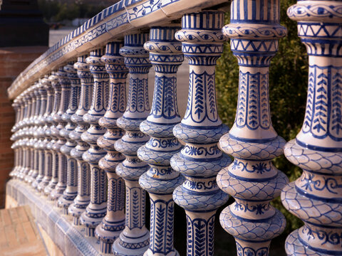 baranda puentes plaza Espa&ntilde;a - Sevilla