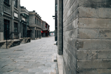 Qianmen street, Hutong alley in Beijing, China
