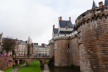 Entrance to Castle of the Dukes of Brittany, Nantes, France