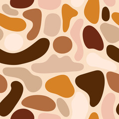 modern abstract pattern with shapes and beige spot