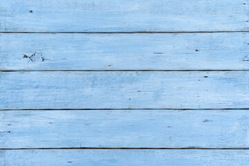 Blue light wooden texture or background. Pastel blue wooden table.