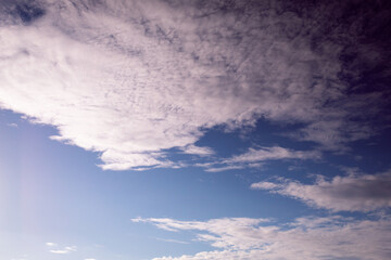 Naklejka premium Sky and stratus clouds