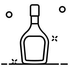 
A sour liquid formed by the fermentation, vinegar icon design
