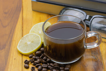 Lemon black coffee.