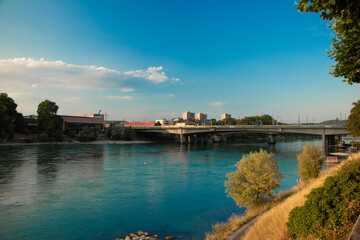 view of the river in the city