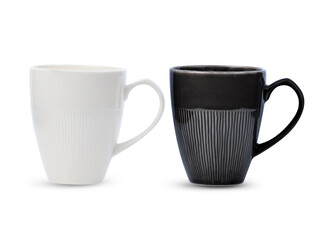 ceramic cup isolated on white background.