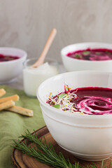 Beetroot Soup with Sour Cream