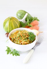 spaghetti with pesto sauce