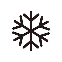 Snowflake icon vector illustration symbol