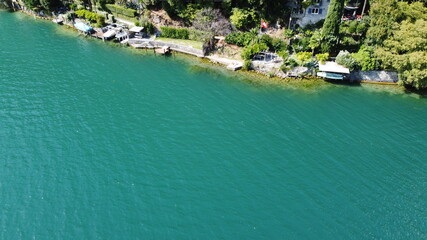 Fototapeta na wymiar Lakeside - Lago di Lugano