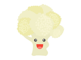 カリフラワーのキャラクターのイラスト