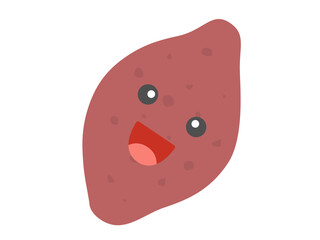 サツマイモのキャラクターのイラスト