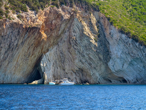 Two boats in Atokos island of Greece