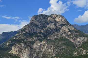 The beautiful landscape around the mountains of Lake Como in Lombardy in Northern Italy