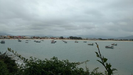 clouds over the lake