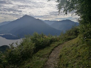 The beautiful landscape around the mountains of Lake Como in Lombardy in Northern Italy
