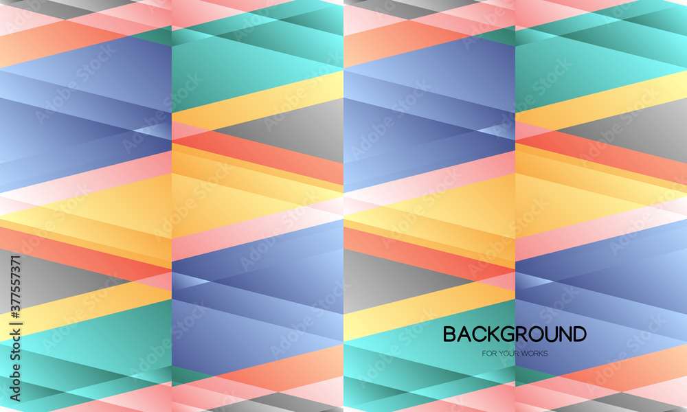 Poster colorful abstract background with geometric composition. seamless pattern. for use in all types of d