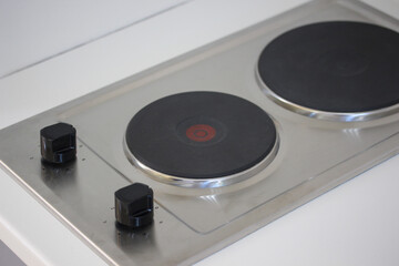 Fototapeta premium Twin plate stove top